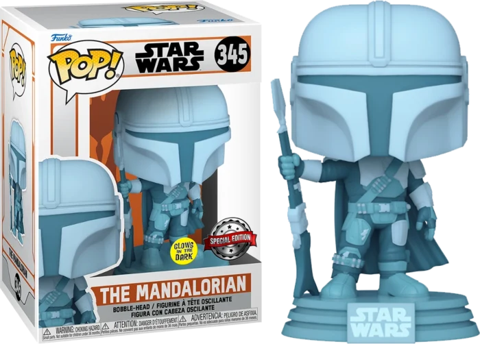 Funko Pop! Star Wars: The Mandalorian (Special Edition)(Glow) #345