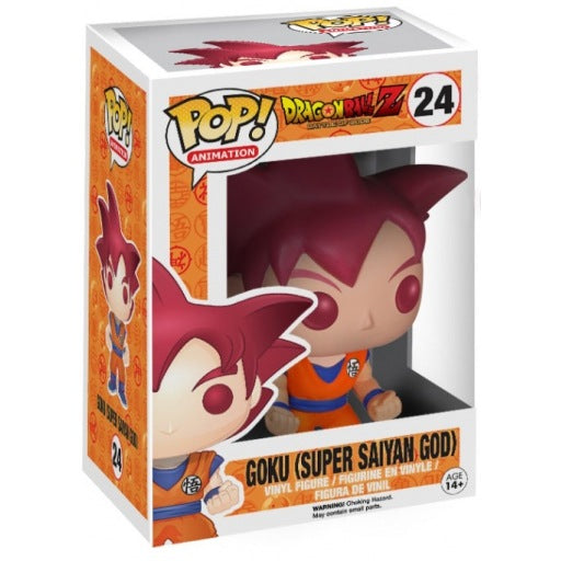 Funko Pop Dragon Ball Z Goku Super Saiyan God 24 boxed figure