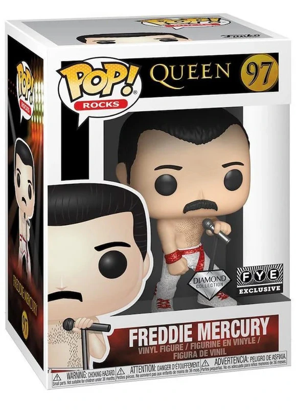 Funko Pop! Freddie Mercury (Diamond Collection) [FYE Exclusive] #97
