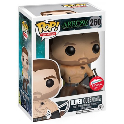 Oliver Queen Island Scarred Fugitive Toys Exclusive number 260 boxed Funko Pop