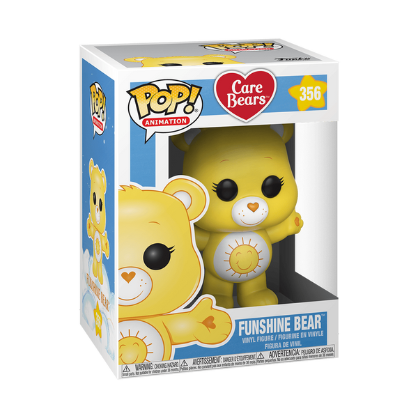 Funko Pop Care Bears Funshine Bear number 356 boxed figure