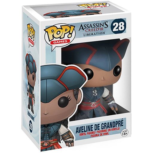 Funko Pop! Assassin's Creed III Liberation Aveline de Grandpré #28 boxed figure