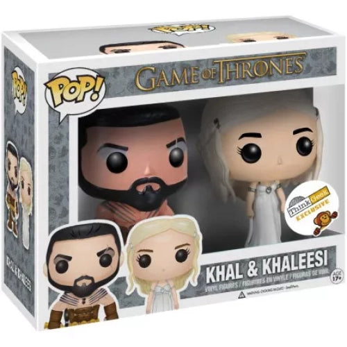 Funko Pop Game of Thrones Khal and Khaleesi ThinkGeek Exclusive boxed 2-Pack