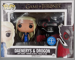 Funko Pop! Game of Thrones: Daenerys & Drogon (Metallic) (Underground Toys Exclusive) 2-Pack (Box Damage)