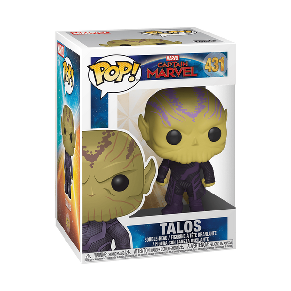 Funko Pop Captain Marvel Talos 431 boxed