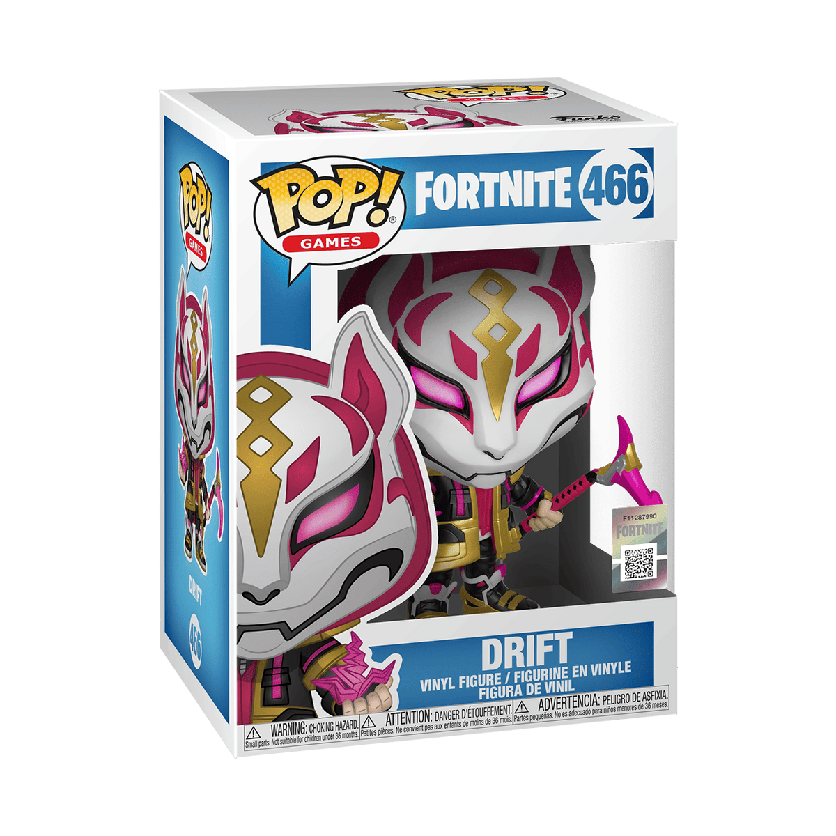 Funko Pop Fortnite Drift number 466 boxed figure