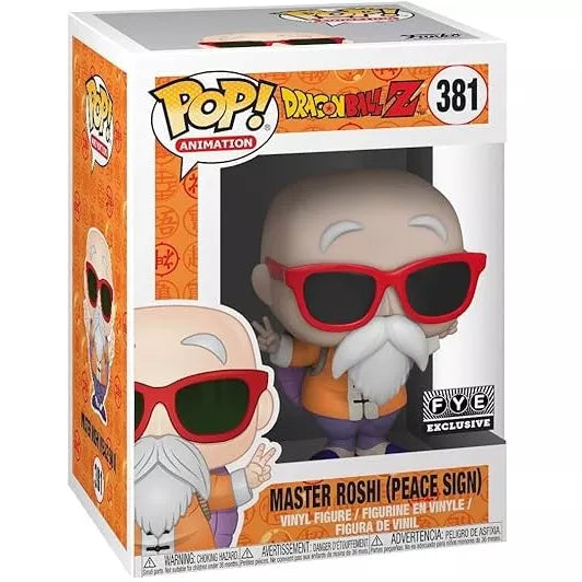 Funko Pop! Dragon Ball Z: Master Roshi Peace Sign (FYE Exclusive) #381