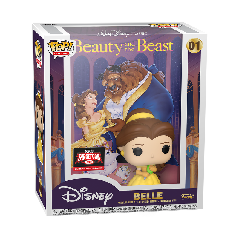 Funko Pop VHS Covers Beauty and the Beast Belle 2022 TargetCon Exclusive number 01 in box