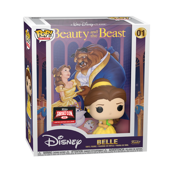 Funko Pop VHS Covers Beauty and the Beast Belle 2022 TargetCon Exclusive number 01 in box
