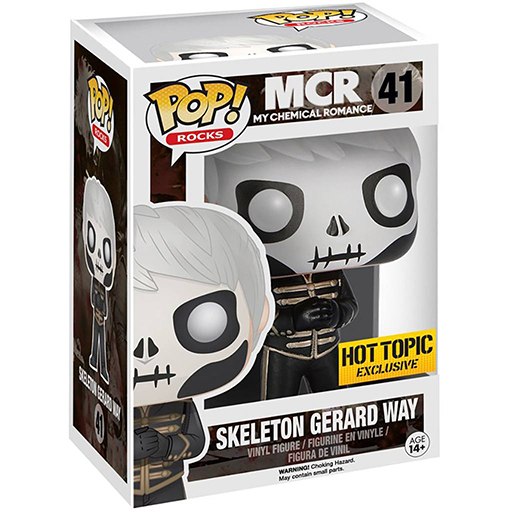 Funko Pop Skeleton Gerard Way Hot Topic Exclusive number 41 boxed