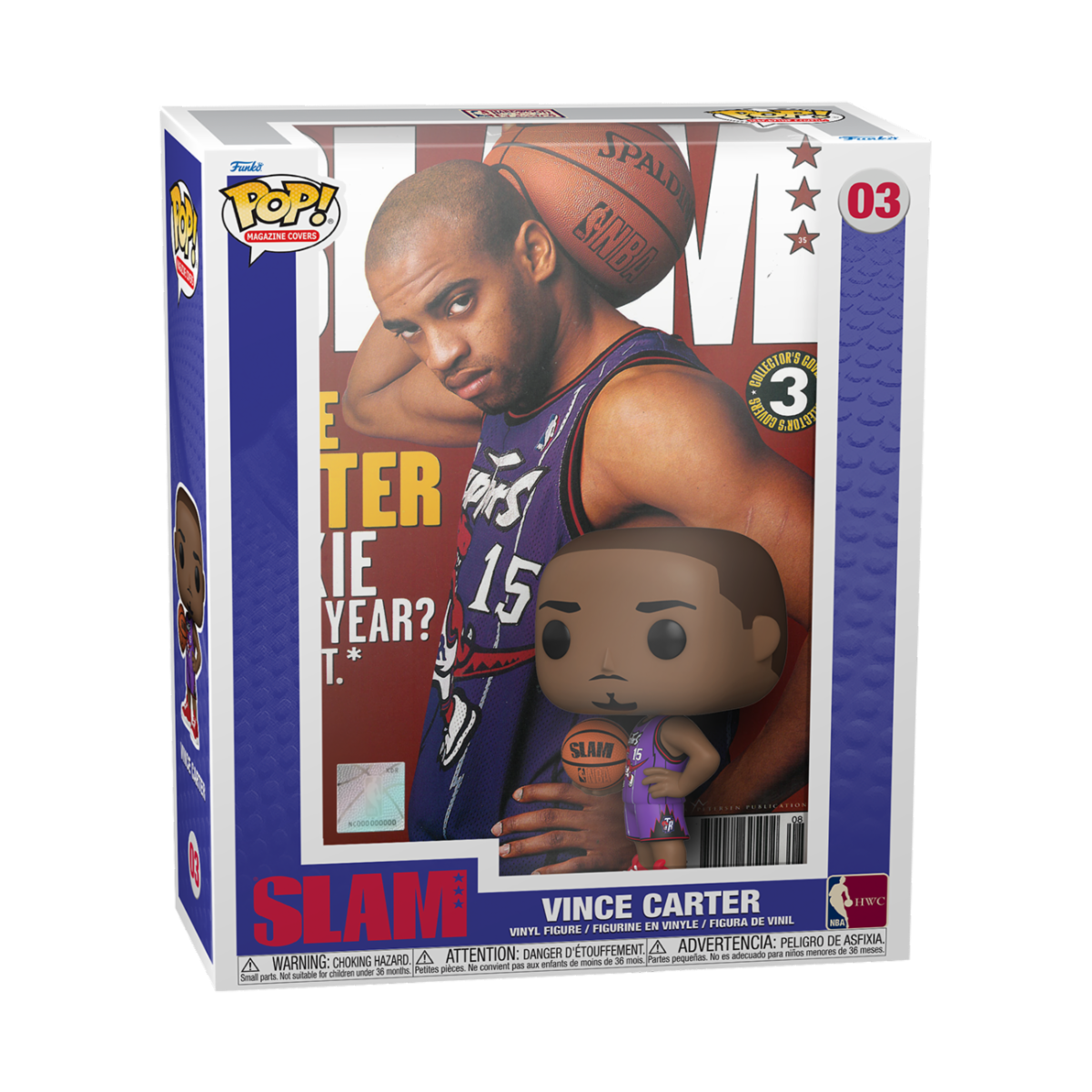 Funko Pop! NBA SLAM Magazine Covers Vince Carter #03 boxed figure