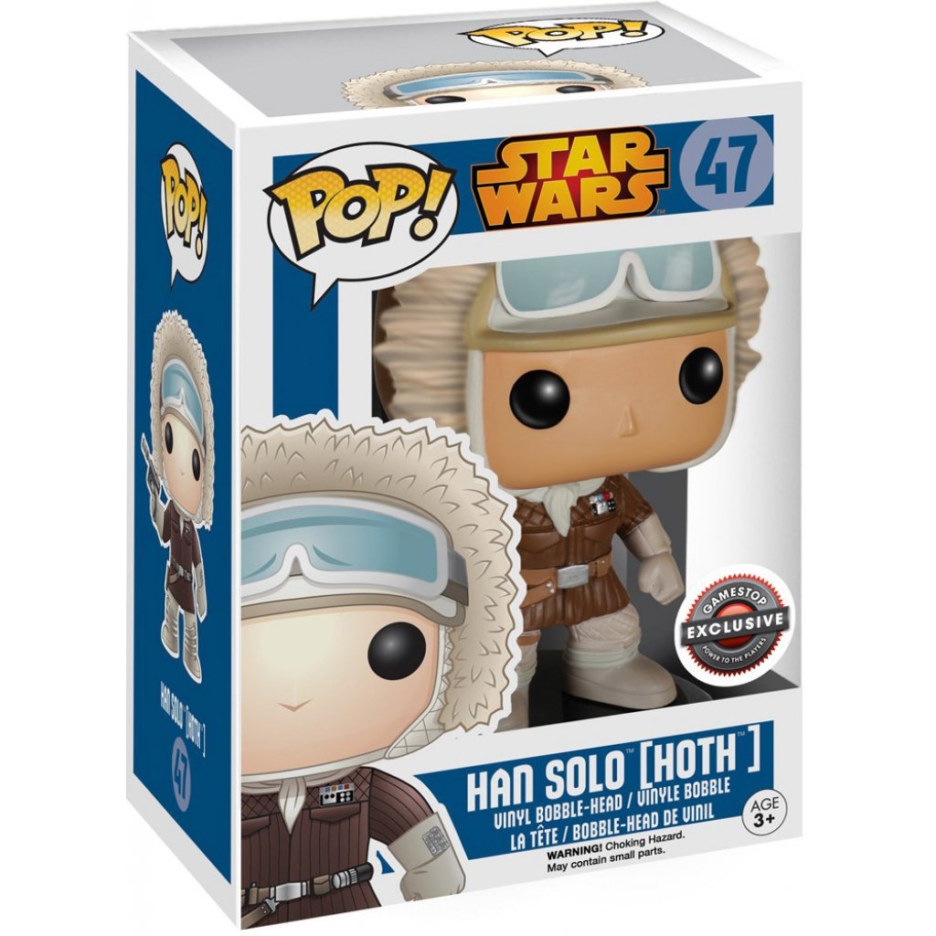 Funko Pop Star Wars Han Solo Hoth GameStop Exclusive number 47 boxed