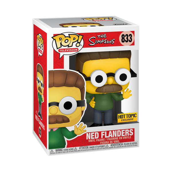 Funko Pop The Simpsons Ned Flanders Hot Topic Exclusive #833