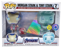 Funko Pop! Morgan Stark & Tony Stark (Glows - Pop in a Box Exclusive) [2-Pack]