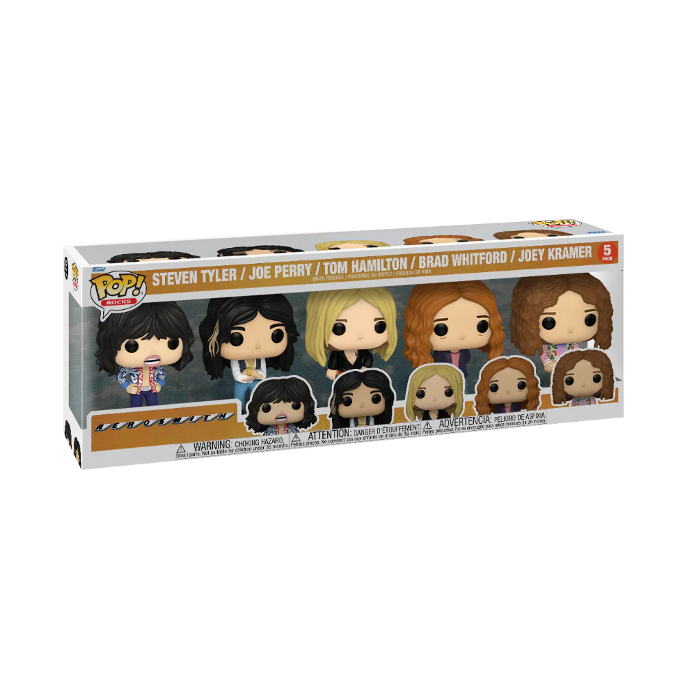 Funko Pop! Steven Tyler/Joe Perry/Tom Hamilton/Brad Whitford/Joey Kramer (5-Pack)
