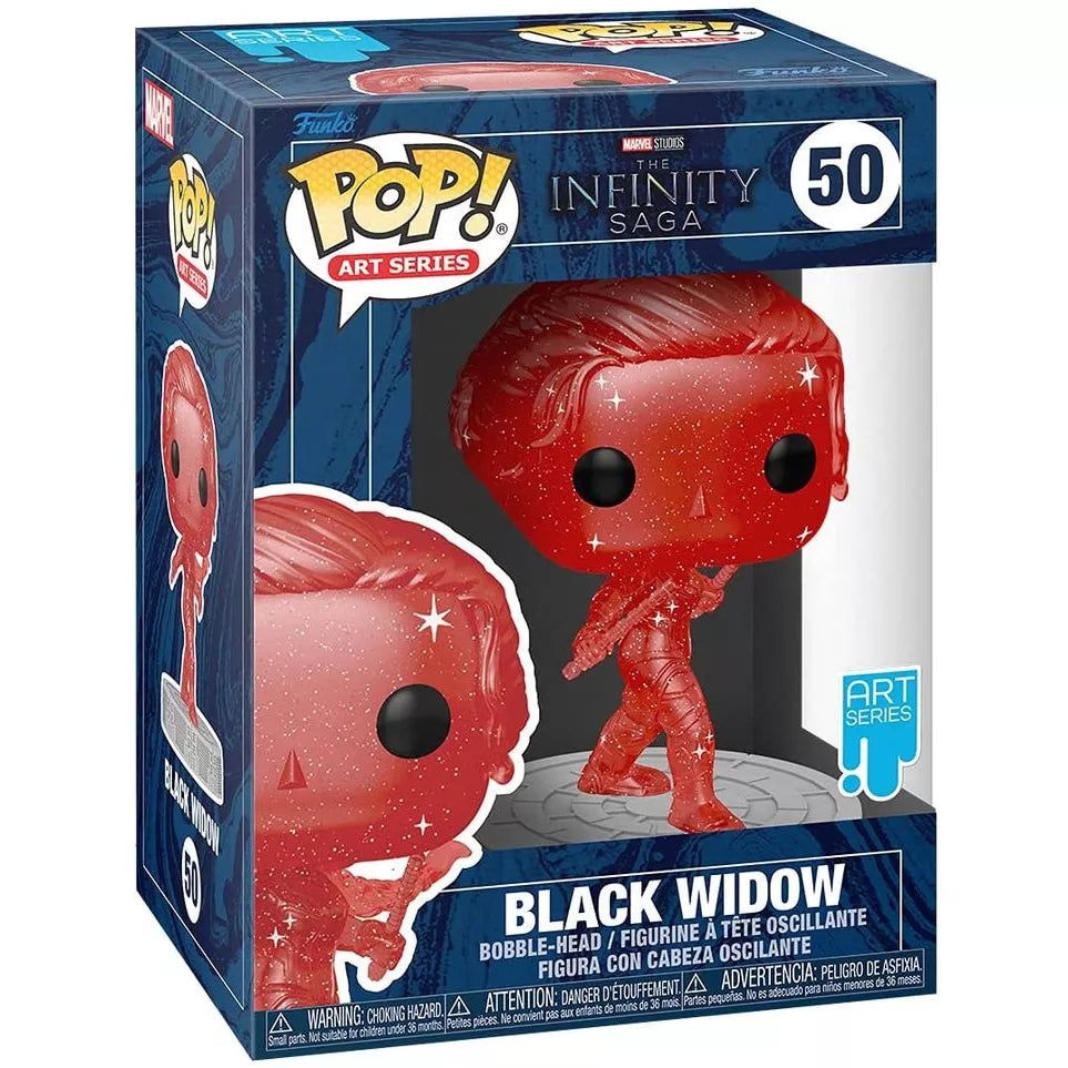 Funko Pop! Marvel: Black Widow (Art Series) #50 (Hard Stack Included)
