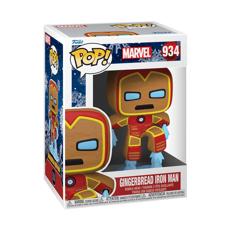 Funko Pop Marvel Gingerbread Iron Man 934 in retail box