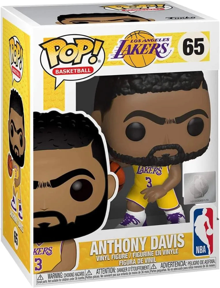 Funko Pop! NBA: Anthony Davis (Los Angeles Lakers) #65 (Small rip on top corner)