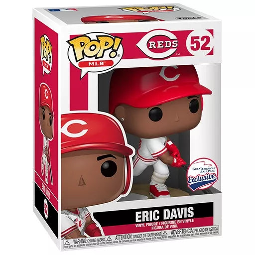 Funko Pop Eric Davis Great American Ball Park Exclusive number 52 boxed figure