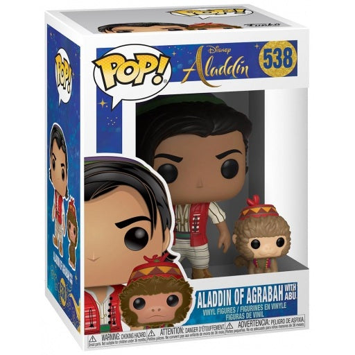 Funko Pop Aladdin of Agrabah with Abu 538 in box