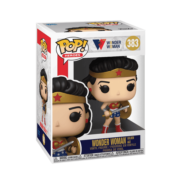 Funko Pop! Wonder Woman: Wonder Woman (Golden Age) #383 boxed