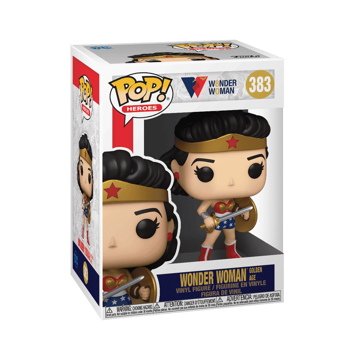 Funko Pop! Wonder Woman: Wonder Woman (Golden Age) #383 boxed
