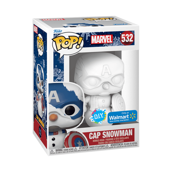 Funko Pop! Marvel: Cap Snowman (Walmart Exclusive) #532