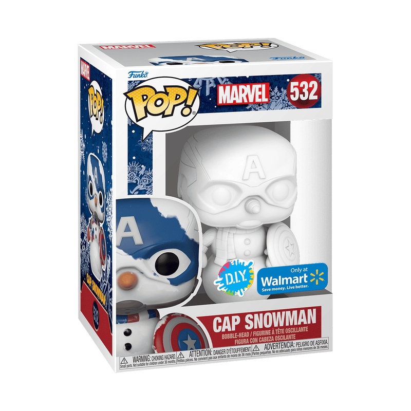 Funko Pop! Marvel: Cap Snowman (Walmart Exclusive) #532