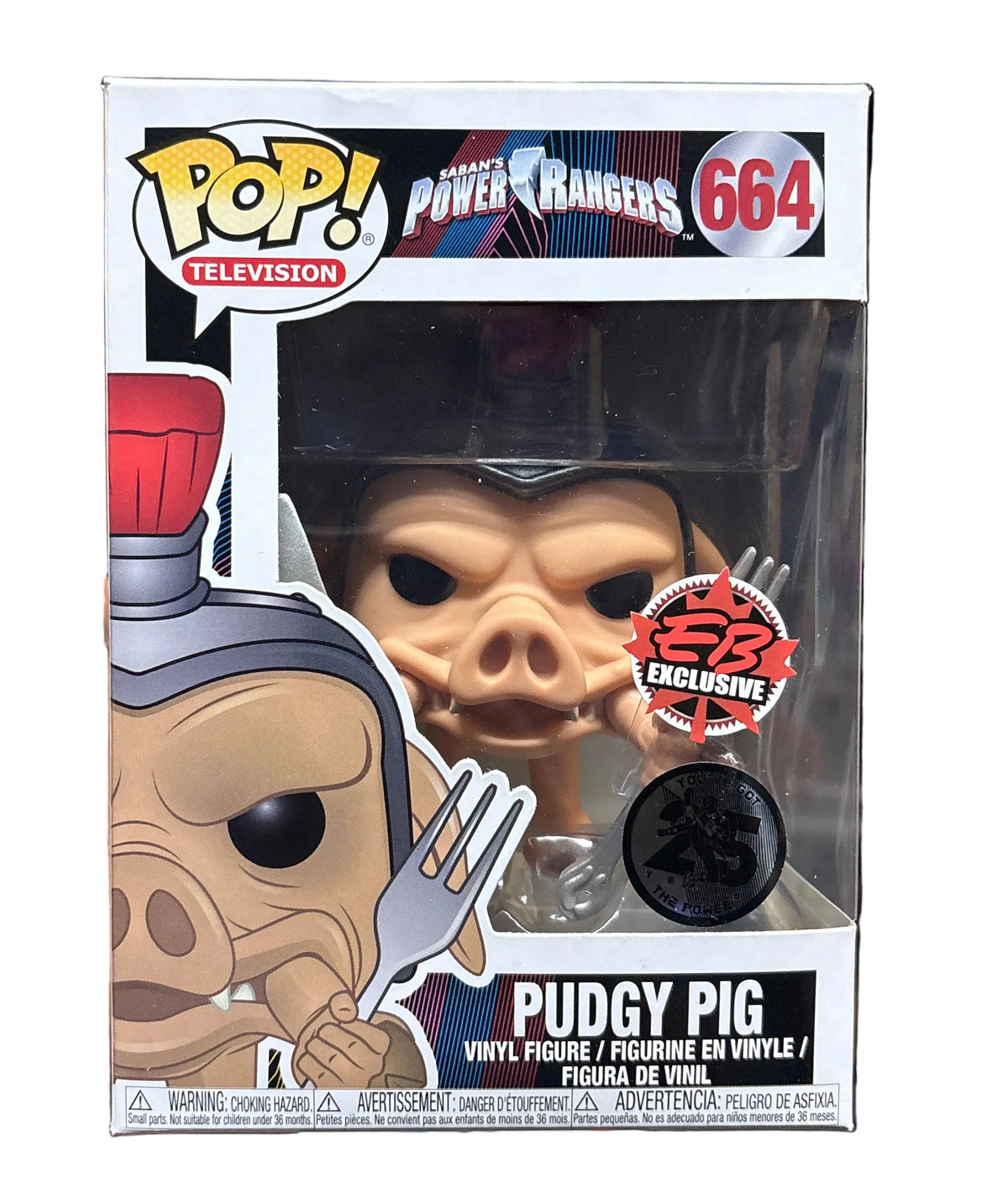 Funko Pop! Power Rangers: Pudgy Pig (25th Anniversary) (EB Games Exclusive) #664
