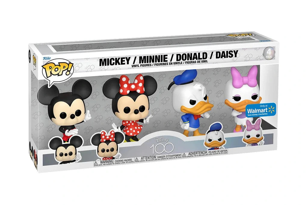 Funko Pop! Mickey / Minnie / Donald / Daisy (Walmart Exclusive) [4-Pack]