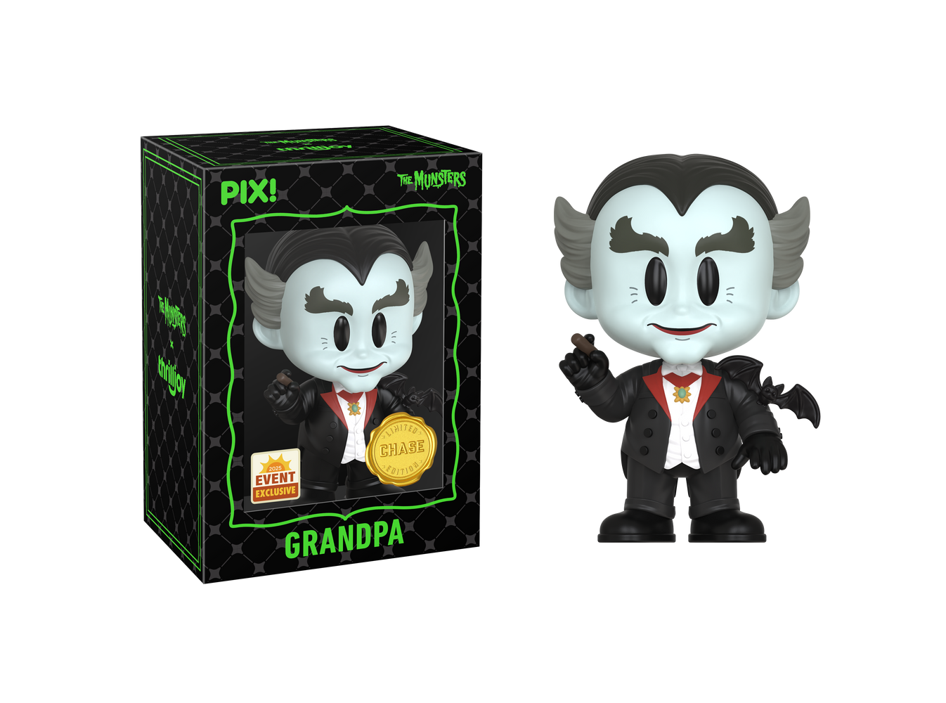 ThrillJoy PIX! The Munsters: Grandpa (2025 Event Exclusive) (Limited Chase Edition) boxed collectible