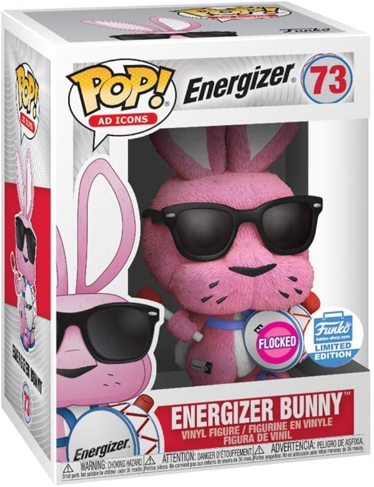 Funko Pop! Ad Icons: Energizer Bunny (Flocked, Funko Limited Edition) #73