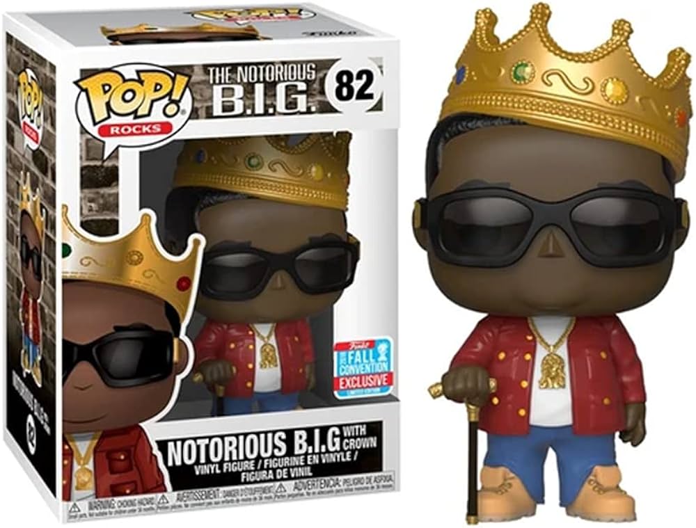 Funko Pop! The Notorious B.I.G.: Notorious B.I.G. with Crown (2018 Fall Convention) #82 (Minor Shelf Wear)
