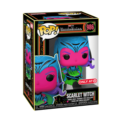 Funko25 Pop! WandaVision: Scarlet Witch (Black Light) (Target Exclusive) #986 (Box Damage)