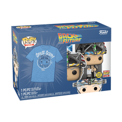 Funko Tees Size L - Back to the Future: Doc Emmett Brown (Glows in the Dark) (only in Pop & Tee) #959
