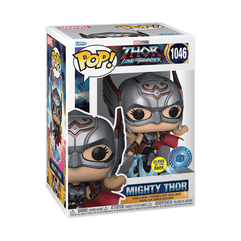 Funko Pop! Thor Love and Thunder: Mighty Thor (Glow) (Pop In A Box Exclusive) #1046