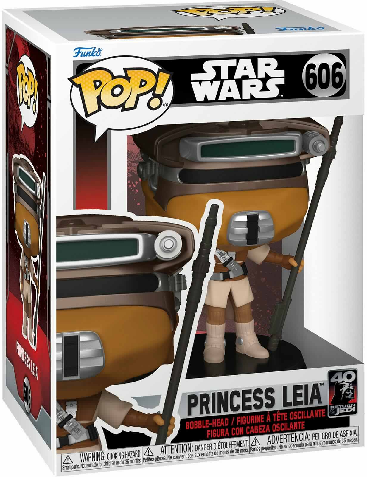 Funko Pop Star Wars Princess Leia 40th Anniversary #606 in box