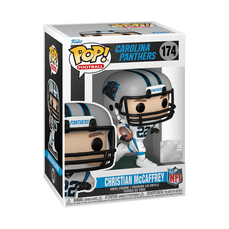 Funko Pop! NFL Carolina Panthers: Christian McCaffrey #174 (Shelf Wear)
