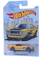 Hot Wheels '69 Ford Mustang Boss 302 3/6, Yellow