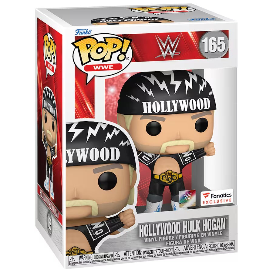 Funko Pop! WWE: Hollywood Hulk Hogan (Fanatics Exclusive) #165 in retail box