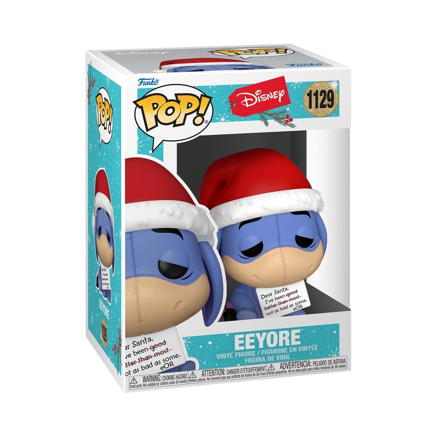 Funko Pop Disney Christmas Eeyore number 1129 in box