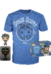Funko Tees Size L - Back to the Future: Doc Emmett Brown (Glows in the Dark) (only in Pop & Tee) #959