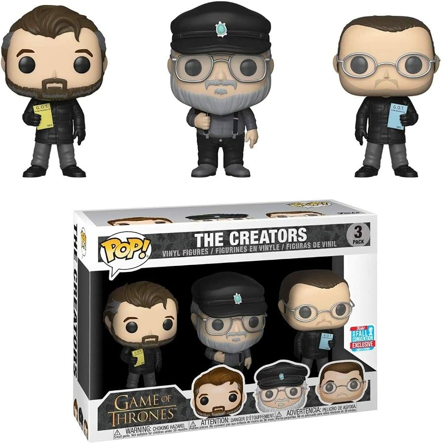 Funko Pop! Game of Thrones: The Creators 3-Pack (missing sticker some shelf wear)