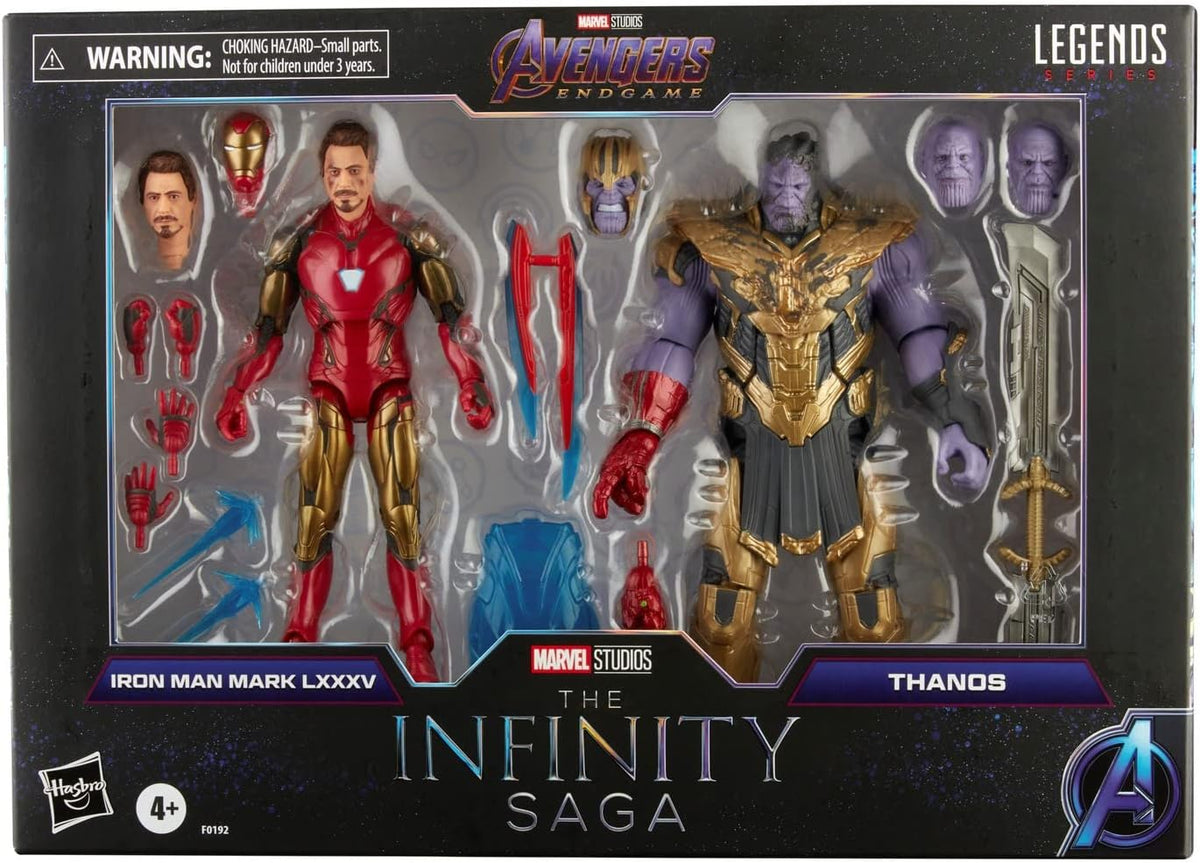 Hasbro Marvel Legends: MCU Infinity Saga - Iron Man/Thanos Snap Set (Shelf Wear)