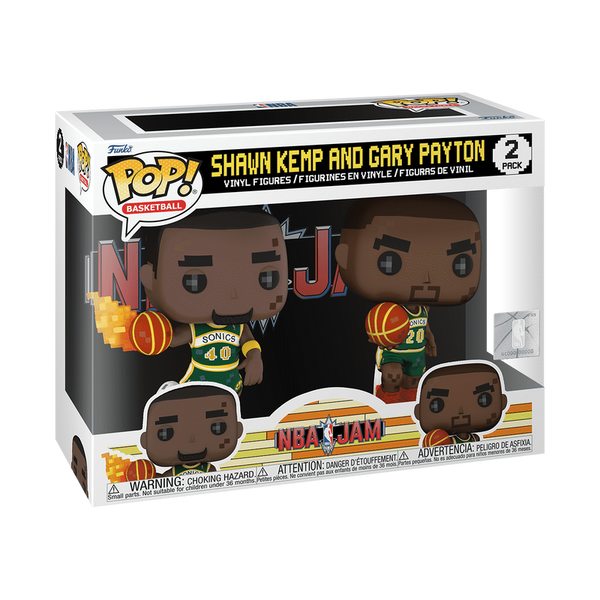 Funko Pop! NBA Jam: Shawn Kemp and Gary Payton 2-Pack