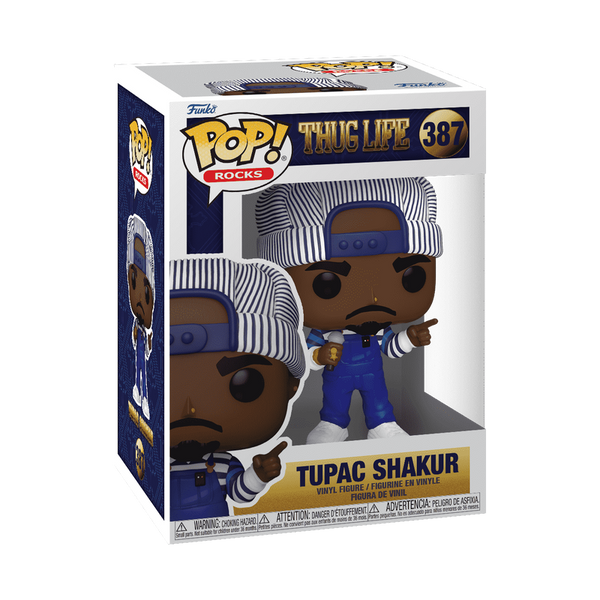 Funko Pop! Tupac Shakur: Tupac Shakur in Overalls #387 in retail box