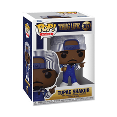 Funko Pop Rocks Tupac Shakur in Overalls number 387 boxed figure
