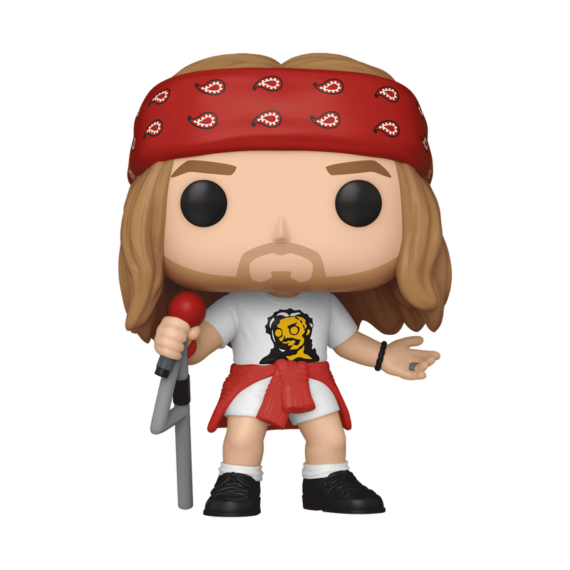 Boxed Funko Pop Rocks Axl Rose with red bandana number 397