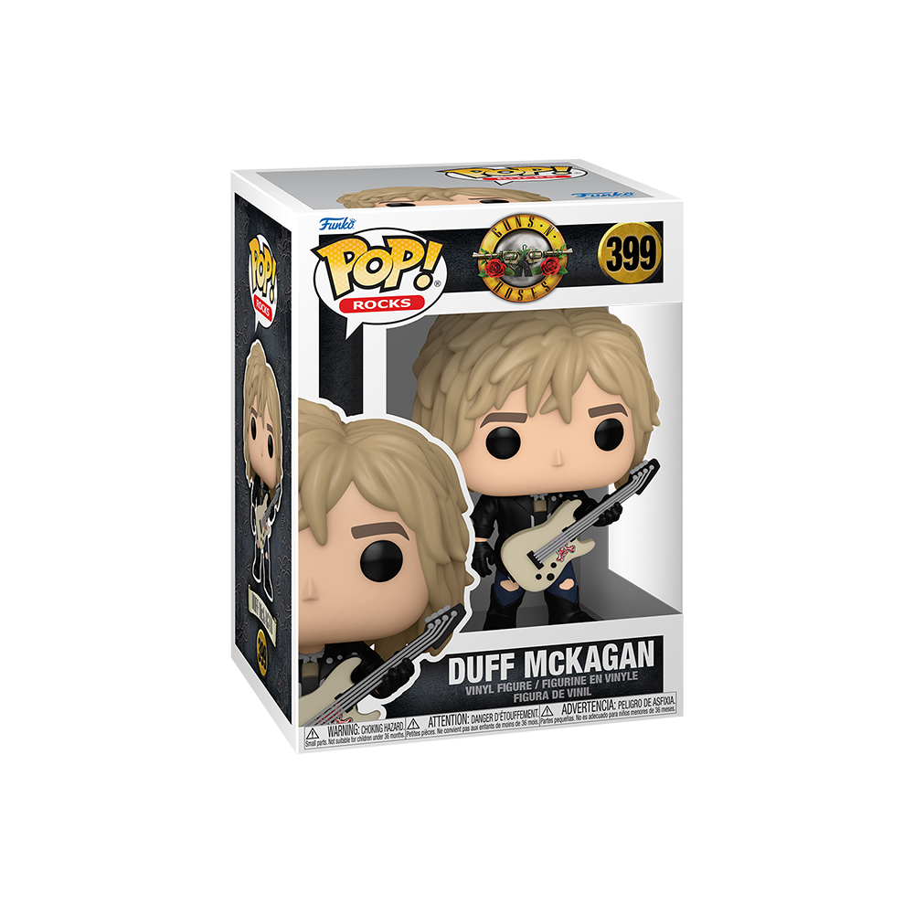 Boxed Funko Pop Rocks Guns N Roses Duff McKagan number 399