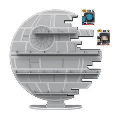 Funko Bitty Pop Star Wars Death Star Display Shelf with Emperor Palpatine and electrified Darth Vader